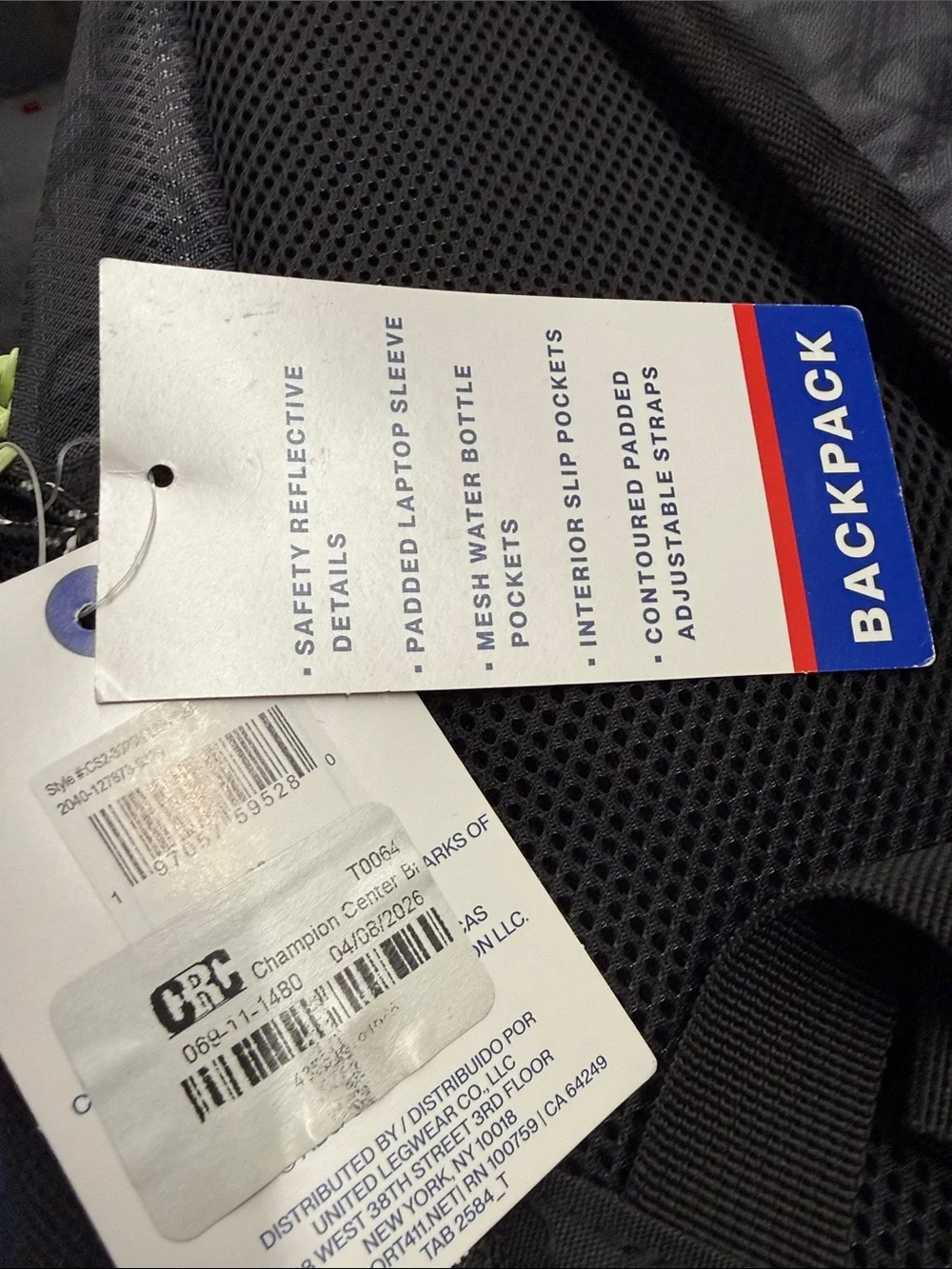 NEW Champion Logo Backpack with Neon Accent